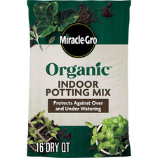 Organic Indoor Potting Mix 16 Qt. Soil Protects against Over/Under Watering, for picture