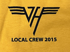 Van Halen 2015 Local Crew T-Shirt from Alex Van Halen's Personal Collection - LG picture