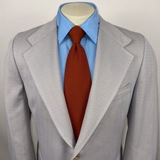 Sears Travelknit Leisure Suit Jacket Sport Coat Blazer Polyester VTG 70s Mens 40 picture