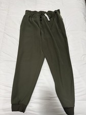 Lululemon Women's Dark Olive Green Joggers Size 12 picture