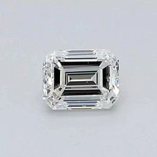 Natural White Diamond 1.25 CT Emerald Cut 6x8 mm VVS1 D Grade Certified Stone picture