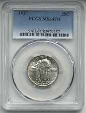 1927 Standing Liberty Quarter - PCGS MS64 FH picture