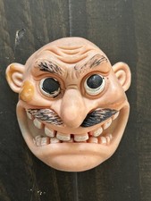 Vintage 1980s Ugly Faces Anthrax Not Man Rubber Finger Puppet Toy picture