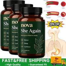1-5PCS Nova She Again Supplement, Menopause Supplements For Women, 60 Capsules picture