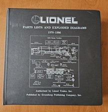 Lionel Parts Lists & Exploded Diagrams 1970-1986 picture