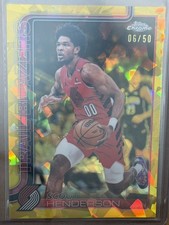 2025-26 Topps Chrome Update Sapphire Scoot Henderson Gold Refractor /50 Blazers picture