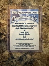 Javon Small NBA First Milestone Auto,Relic /5,Redemption card picture