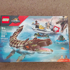 LEGO Jurassic World 76974 Brick-Built Mosasaurus Boat Mission 858pcs 9+ picture