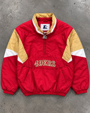 San Francisco 49ers Red Starter Street Cut Half-Zip Jacket picture