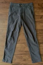 Lululemon Mens Commission Slim Pant Size 30/31 Obsidian Dark Gray 5 Pocket Chino picture