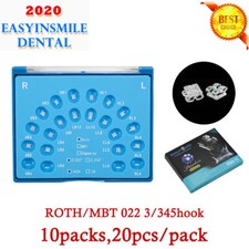 1/10Pack Dental Clear Braces 022 MBT/Roth Ortho Ceramic Monocrystalline Brackets picture
