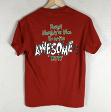 Buc-ee's Christmas T Shirt Small Red Awesome List Holiday Graphic Tee Cotton Tee picture