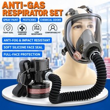 Full Face Gas Mask Flow Respirator Electric Supplied Air Fed Flow System Devices picture