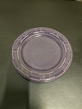 4 Longaberger Woven Trad Pottery EGGPLANT 9
