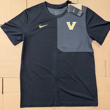 Nike Dri-Fit Vanderbilt Commodores Team Issue On-Field UV Coach Top Shirt Size M picture