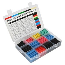 560 Pcs HEAT SHRINK Tubing Sleeve 2:1 Shrinkable Tube Wire Cable Assortment Kit picture