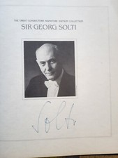 Sir Georg Solti signed Great Composers Signature Collection picture
