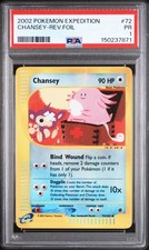 PSA 1 2002 Expedition Chansey REVERSE Holo Foil 72/165 Pokemon E-Reader Series picture