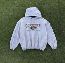 Vintage Phoenix Coyotes Hoodie Lee Sport Pullover Gray NHL Embroidered Sz Large picture