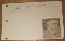 GLENN L. MARTIN AUTOGRAPH, AVIATION PIONEER picture