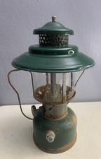 1960 Coleman 228E Double Mantle Big Hat Lantern Made in USA Vintage picture