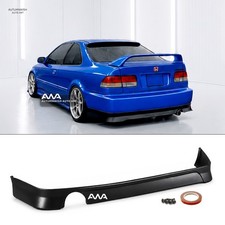 Fits 99-00 Honda Civic 2DR 4DR JDM Polyurethane Rear Bumper Lip Diffuser picture