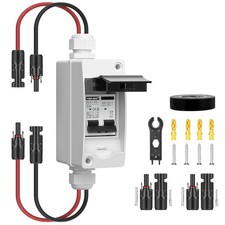 Solar Panel Disconnect Switch 63Amp DC AC Miniature Circuit Breaker 500V 2 Po... picture