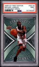 Michael Jordan 2008 Upper Deck First Edition #SQ-20 Starquest Green PSA 9 picture