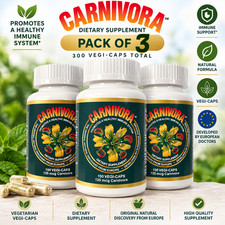 Carnivora 125 mcg 100 Vegi-Caps Dietary Supplement Pack of 3 300 Capsules picture