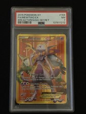 2015 Pokemon Mewtwo EX 164/162 Holo Card Breakthrough Secret Rare PSA 7 picture