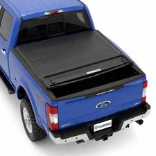 6.8ft Soft Quad‑Fold Tonneau Cover for 99‑16 Ford F250 F350 Super Duty Snug Fit picture
