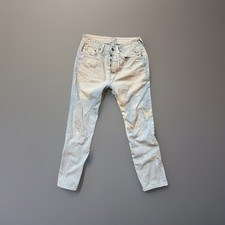 2000s Dolce & Gabbana Blue Distressed Denim Pants Sz 29 picture