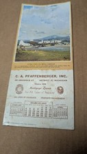 Antique 1945 C. A. Pfaffenberger Inc Detroit Michigan Insurance Flier picture