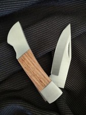 Rite-Edge Wood and Stainless Steel Locking Pocket Knife -Free Same Day Shipping picture