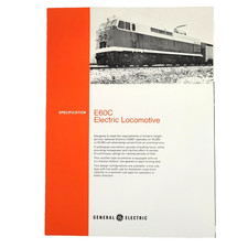 1972 General Electric Locomotive E60C Brochure Sales Transportation GE Specs picture