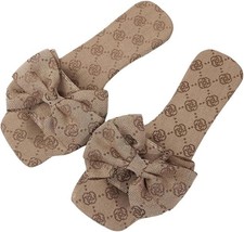 Women's Leopard Bow Cute Sandals Fall Cheetah Cute Flats picture