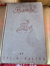 1931 Vintage Book; Bambi By Felix Salten - Illustrated - 227 pages - 2nd Ed. picture