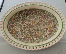 VTG Royal Doulton Persian Chintz 11x9x2 ovl reticulated serving bowl picture