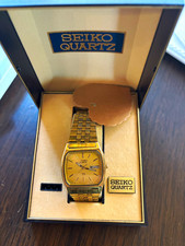 Vintage 1980's Men Seiko SQ quartz day date 8123 - 5089 picture