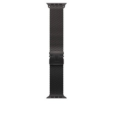 Apple Watch Band Ultra - Titanium Milanese Loop (49mm) - Medium - Black Titanium picture