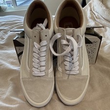 Vans OG Old Skool L Men’s 10 In Vintage White. Brand New picture