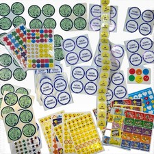 Vintage 70s 80s 90s Teacher Stickers Lot 500+ School Reward Retro Scrapbook picture