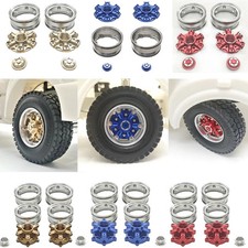 Metal Front&rear Truck Banner Wheel Hub Rim for 1/14 Tamiya RC Dump Truck Car picture