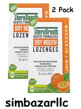 TheraBreath Dry Mouth Mandarin Mint Lozenges, 100 count, 165 g, 2Pack picture
