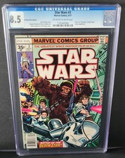 STAR WARS #3 LIMITED PRODUCTION $.35 PRICE VARIANT - CGC 8.5 VF+ OW/W PAGES 1977 picture