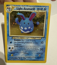 WotC Neo Destiny Light Azumarill  Holo Rare 13/105 80HP 2000 picture