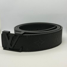 Belt Men's Initiales  Black Size 32-36 waist  picture