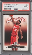 Upper Deck 2003 MVP LeBron James Rookie Card #201 PSA 8 Cleveland Cavaliers picture