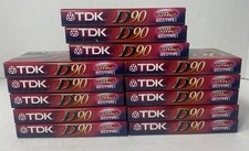 Lot of 13 TDK D90 Standard Audio Cassette A00808-20 Brand New Sealed Old Stock picture