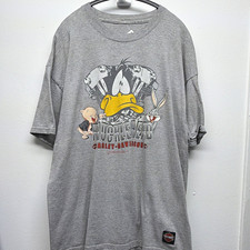 Vintage Harley-Davidson Knucklehead Looney Tunes  T-Shirt Moroney's NY picture